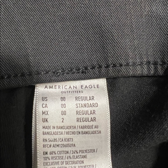 American Eagle Stretchy Pull On Pants Sz 00 - Picture 6 of 6